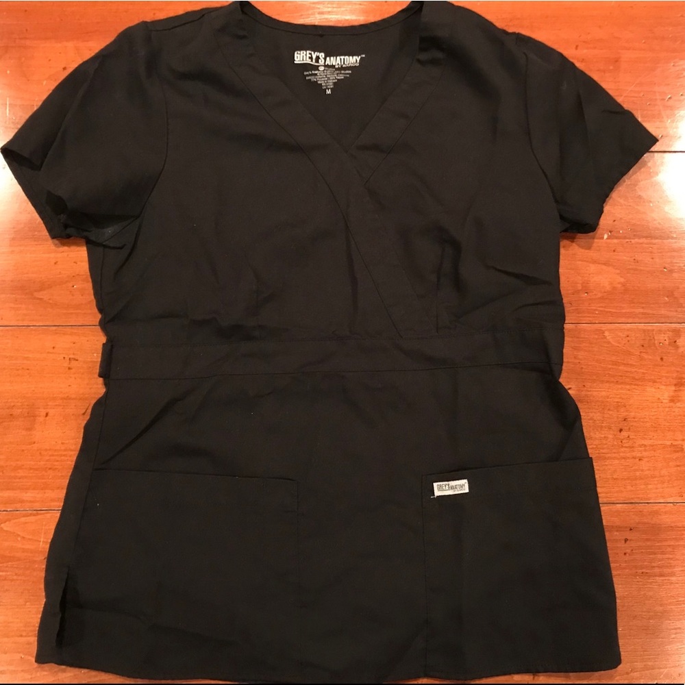 Grey’s anatomy Scrub Top Black Medium